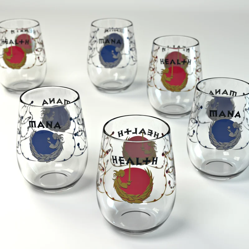Verres de mana et de santé