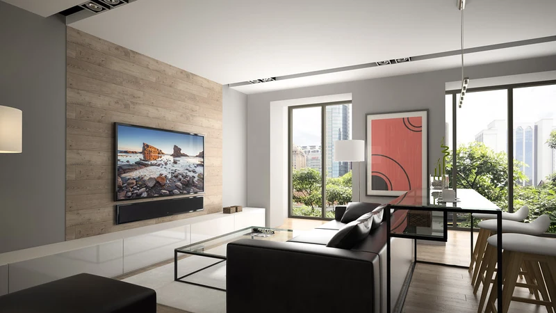 Martin Logan SLMX3 | Barre de son passive ultra-mince 4'' à 3 canaux