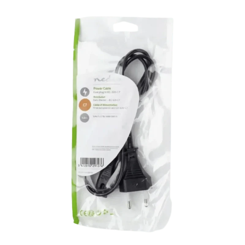 Câble D'alimentation Secteur en 8 Type C7 1 Mètre
