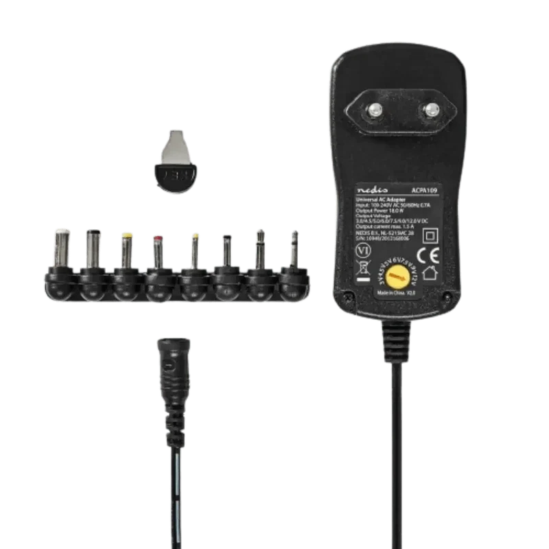 Adaptateur Secteur Universel AC/DC Sortie 3-12V 2000mA
