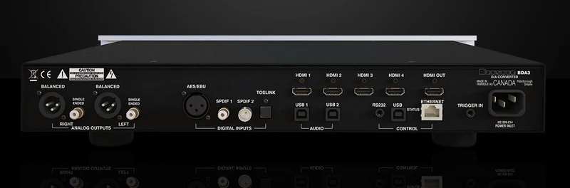 Bryston BDA3 - DAC avec deux circuits intégrés AKM à 32 bits (Sans HDMI)