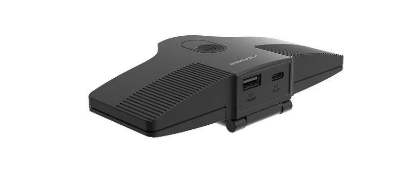 Kramer - Caméra de vidéoconférence avec objectif Panocam 4K@3 FOV fixe à 180 degrés K-180 Mini