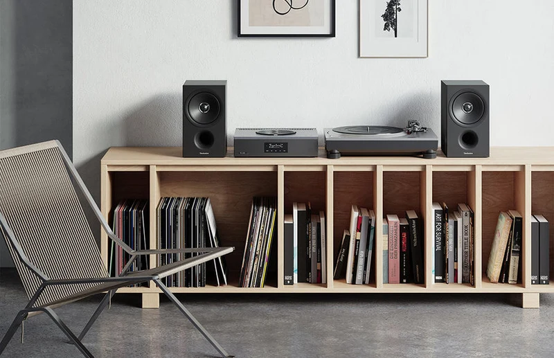 Technics SAC600S - Système tout-en-un 60 W/C, Lecteur CD et Réseau, Radio DAG, DAC 32 Bits