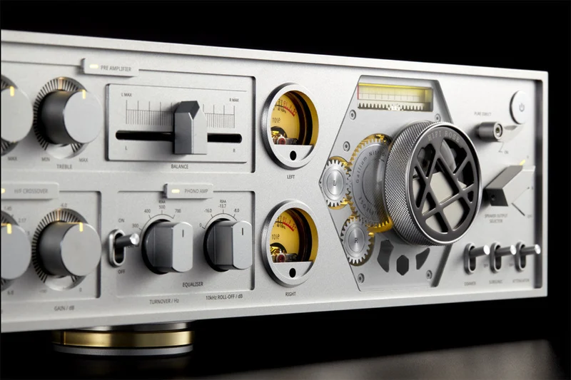 HiFi Rose RS180 - Amplificateur stéréo intégré 400W/C, Bridgeable, Phono