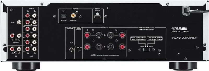 Yamaha AS301 - Amplificateur stéréo 60Watts par canal, entrée phono, HP A+B
