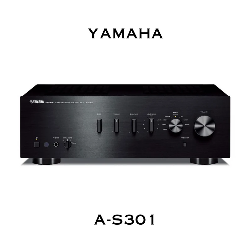 Yamaha AS301 - Amplificateur stéréo 60Watts par canal, entrée phono, HP A+B