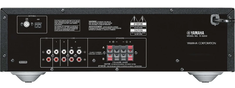 Yamaha RS202 - Récepteur stéréo 100W/canal, Radio AM/FM, Bluetooth