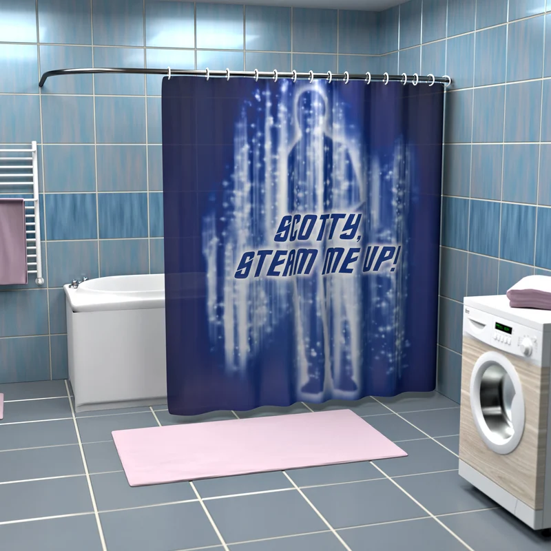 Steam me up, rideau de douche Scotty