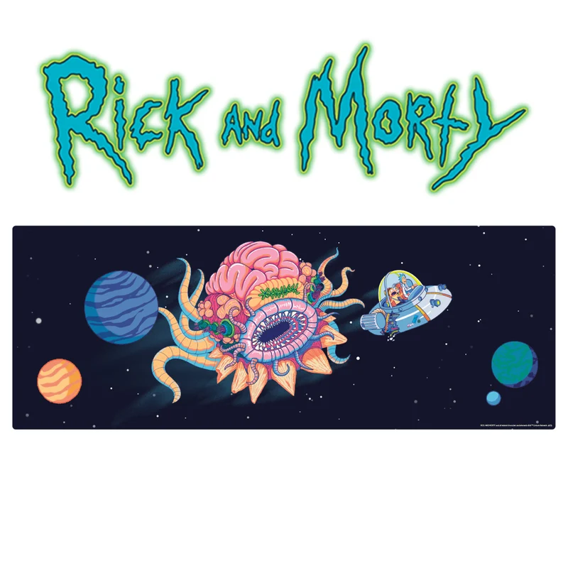 Rick and Morty XL Set de tapis de souris et de sous-verres