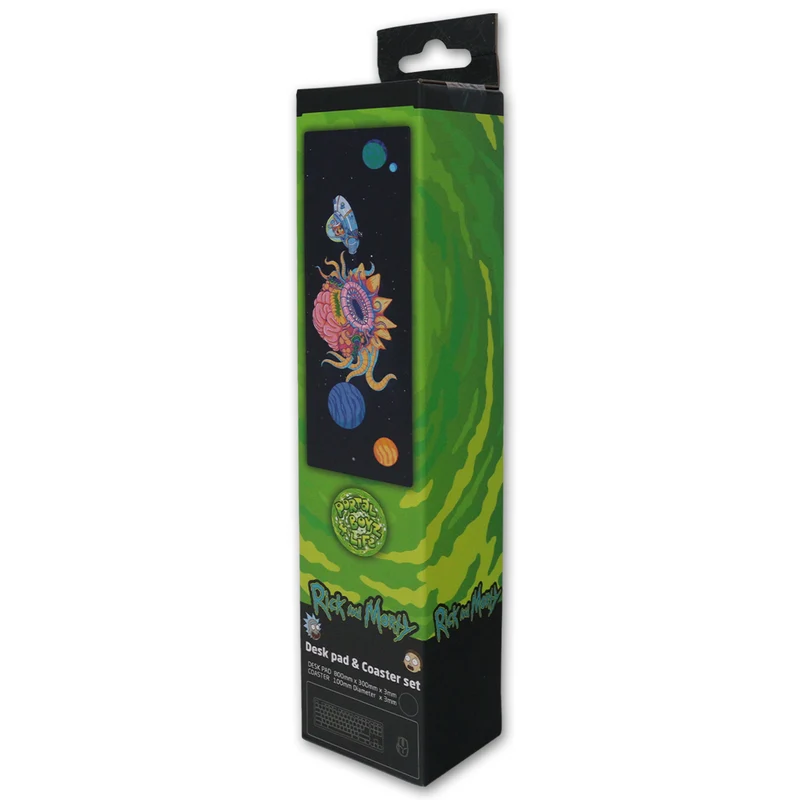 Rick and Morty XL Set de tapis de souris et de sous-verres