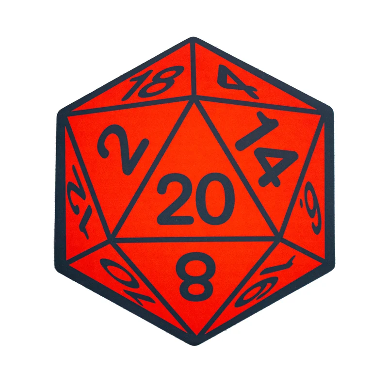 Tapis de salle de bain RPG cube W20