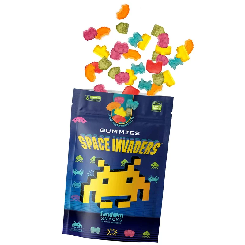 Snacks Fandom Gommes aux fruits Space Invaders