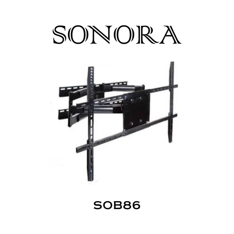 Sonora SOB86 - Support mural articulé pour téléviseur de 42" à 75", 200lb max.