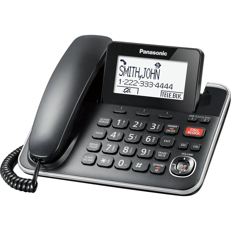 Panasonic KXTGF870B - Système téléphonique extensible avec/sans fil répondeur, 1 combiné