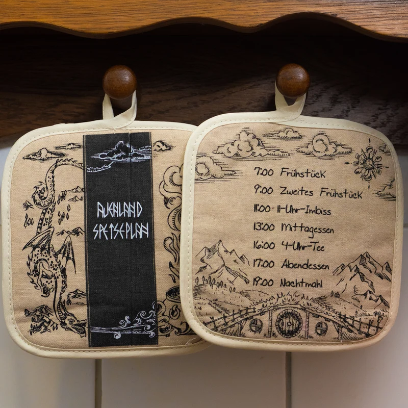 Set de maniques Auenland Plan de menus