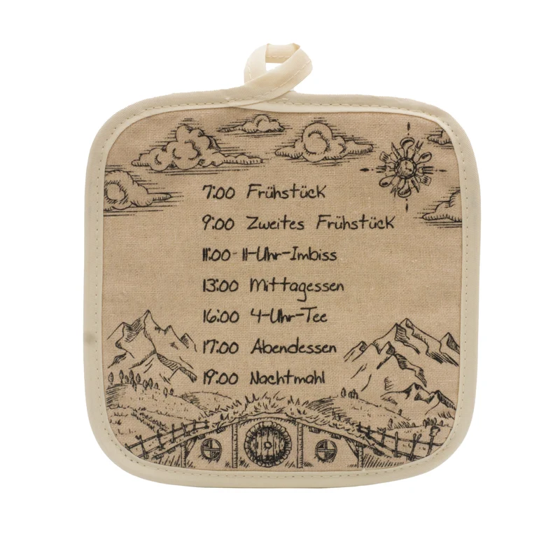Set de maniques Auenland Plan de menus