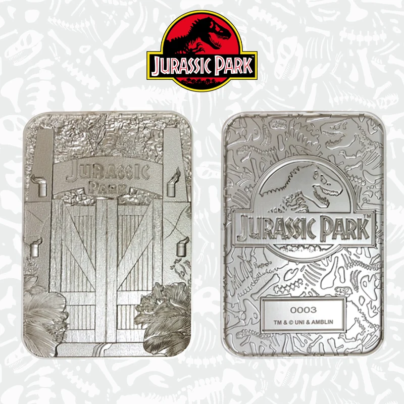 Jurassic Park Limited Edition lingot de métal Welcome