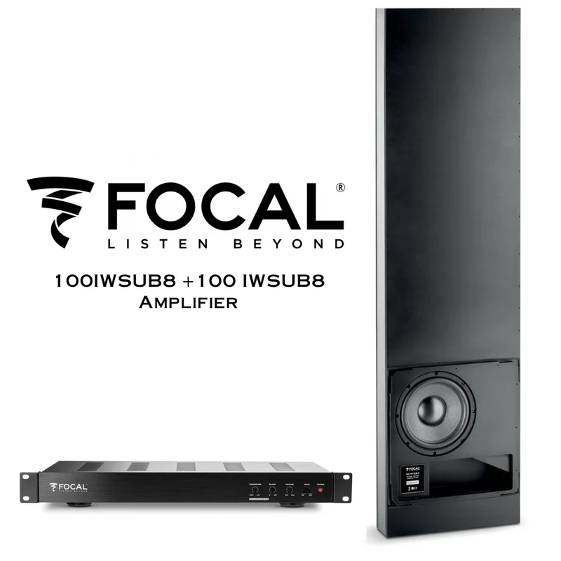 Focal 100IWSUB8 + 100 IWSUB8 - Caisson de basses + amplificateur dédié