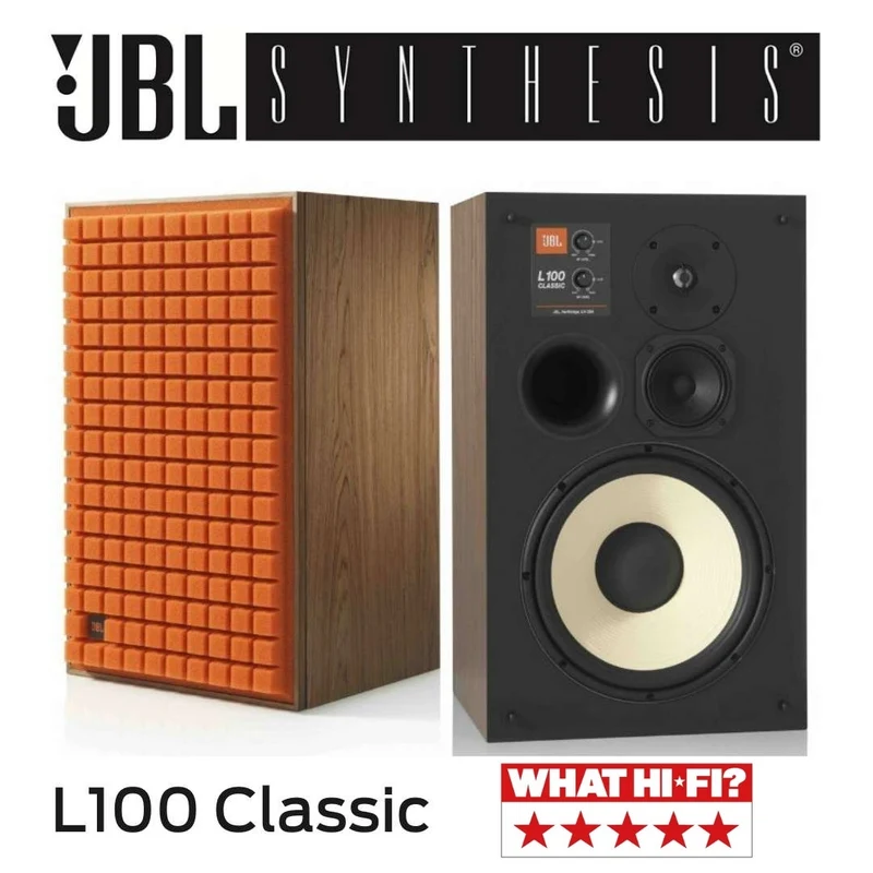 JBL Synthesis L100 Classic - Enceintes d'étagère emblématique (paire)