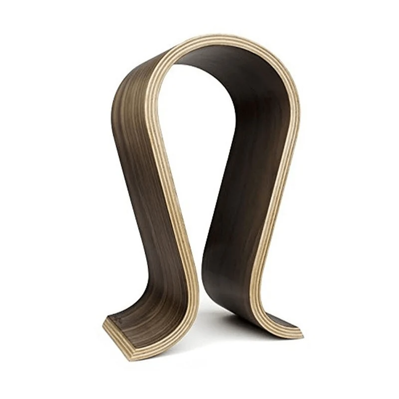 Asona AHSW10 Walnut - Support pour écouteur en bois véritable, finition noyer. Conçu pour afficher fièrement votre casque d'écoute haute-fidélité.