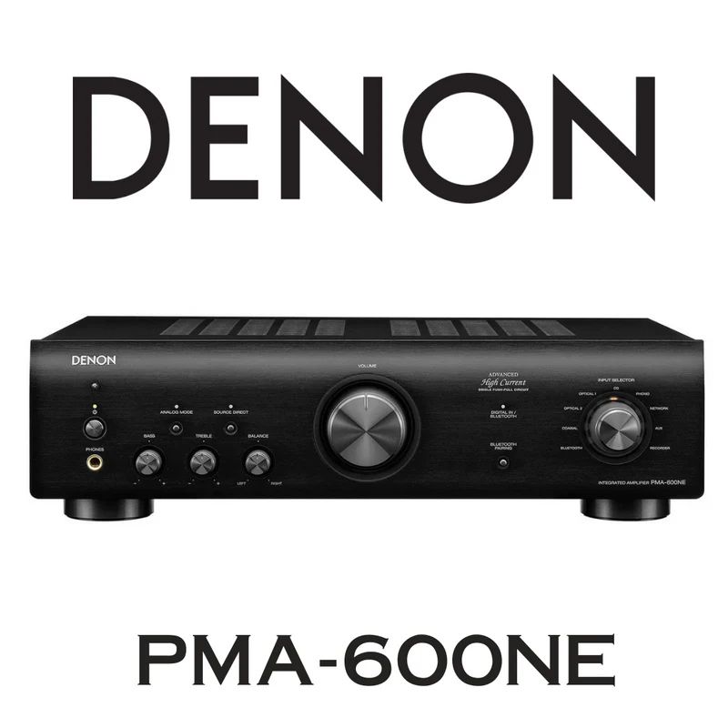 Denon PMA600NE - Amplificateur stéréo intégré 70Watts/Canal avec DAC 192 kHz/24 bits, Bluetooth