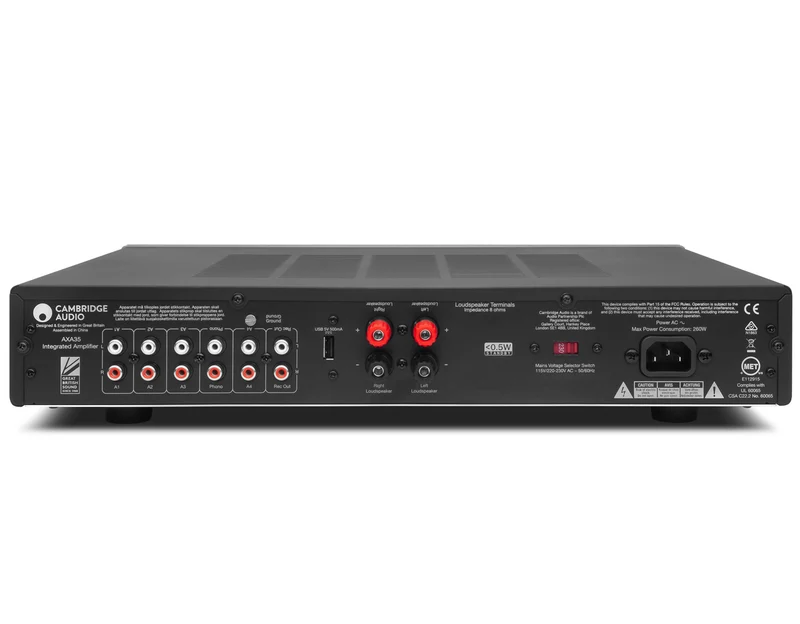 Cambridge Audio AXA35 - Amplificateur stéréo intégré 35Watts Canal avec entrée phono