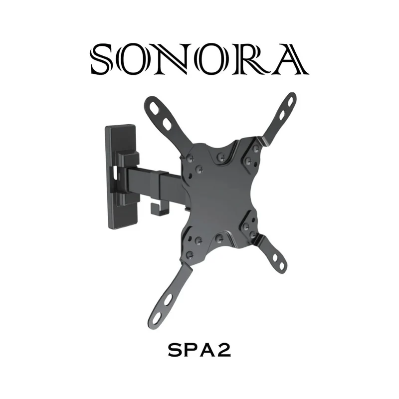 Sonora SPA2 - Support mural 2 bras articulable pour téléviseur 13" et plus maximum, 44lb max.