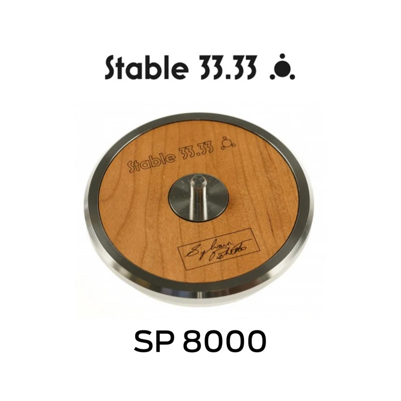 Plateau de transit pour vinyle en acier inoxidable 3''7/8 de 994g