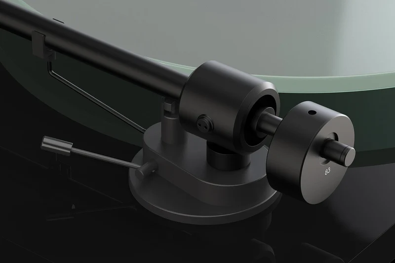 Pro-Ject T1 - Table tournante haute fidélité avec cartouche Ortofon OM 5E (Blanche)