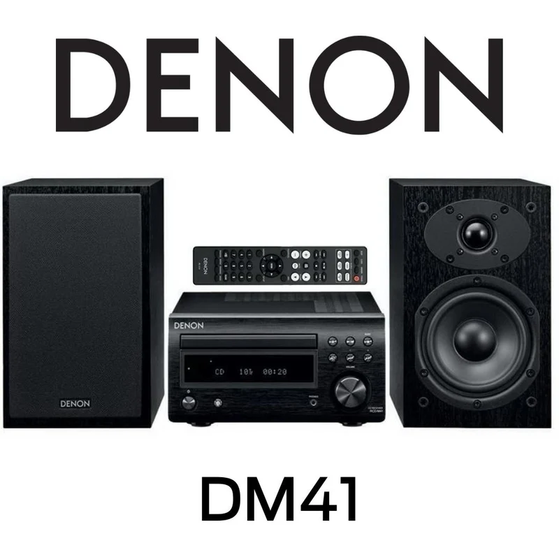 Denon DM41 - Système Hi-Fi avec CD, Bluetooth et tuner AM/FM!