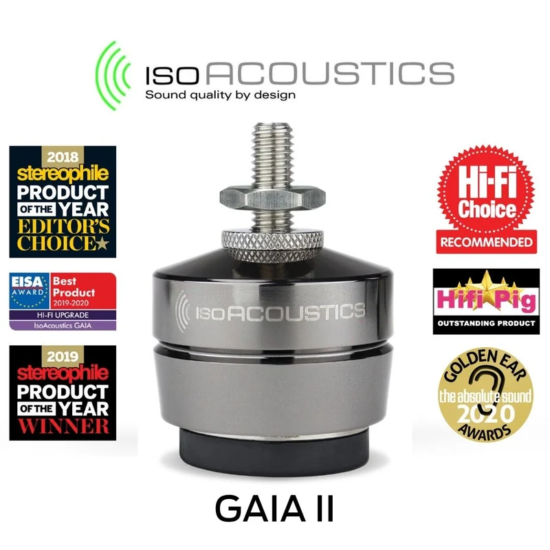IsoAcoustics GAIA II (4) - Amortisseurs enceinte moins de 120 lb