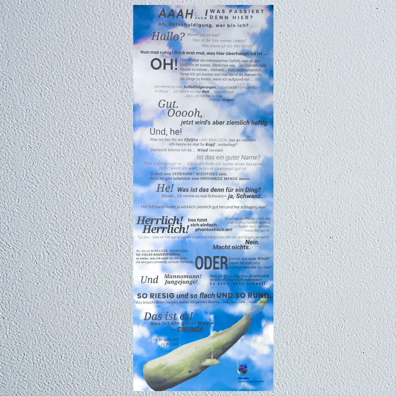 Poster La baleine et le pot de pétunias