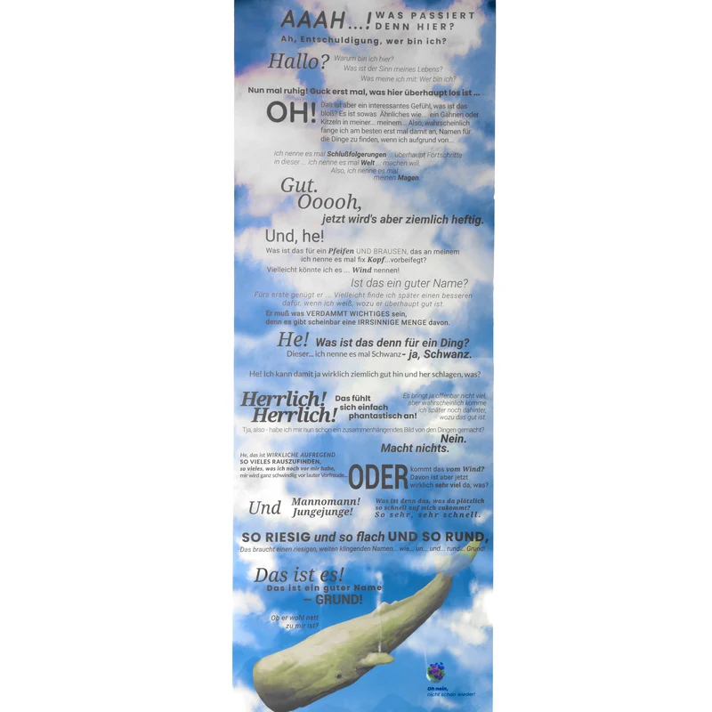Poster La baleine et le pot de pétunias
