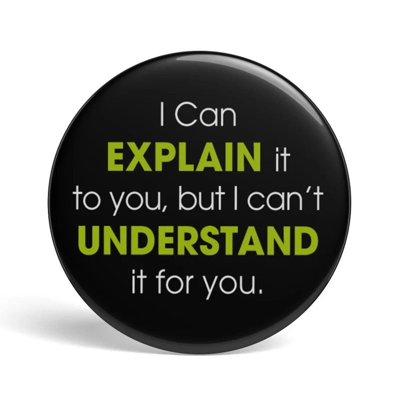 Bouton geek Expliquer vs Comprendre