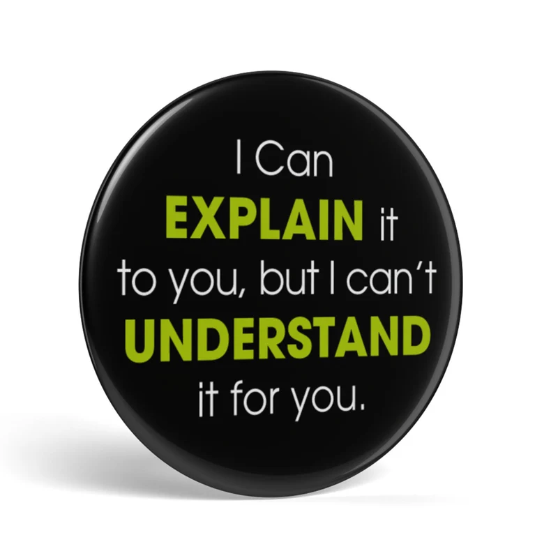 Bouton geek Expliquer vs Comprendre