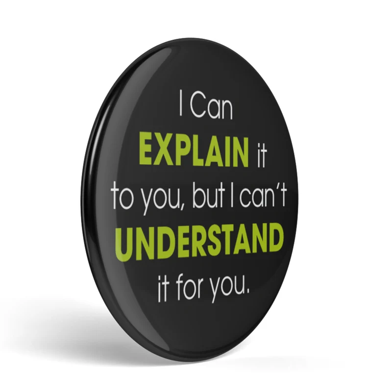 Bouton geek Expliquer vs Comprendre