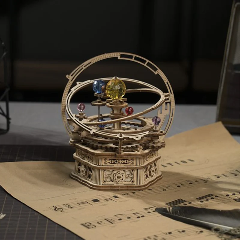Boîte à musique mécanique Nuit étoilée, kit en bois