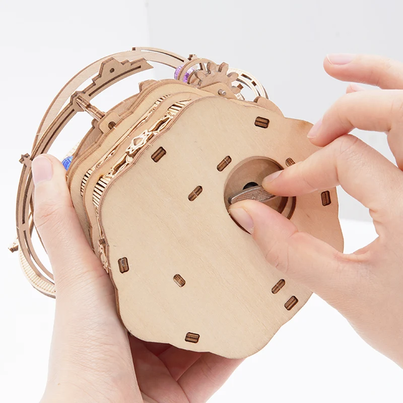 Boîte à musique mécanique Nuit étoilée, kit en bois