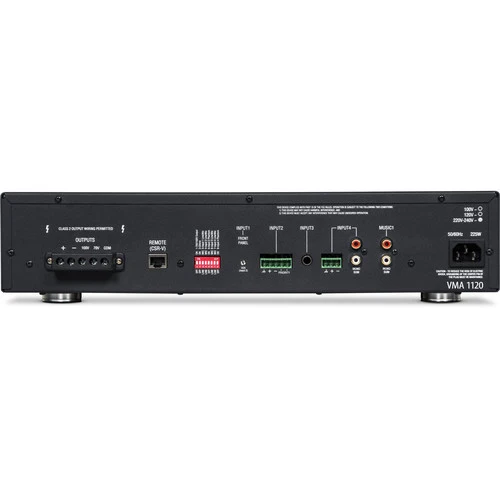 JBL VMA 1120 - Amplificateur avec une fonctionnalité basse impédance (4Ω, 8Ω) de 70V et 100V