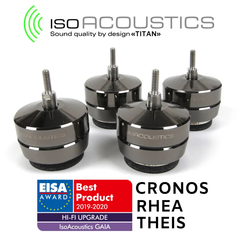 IsoAcoustics GAIA TITAN CRONOS (4) - Amortisseurs de vibrations enceintes 620 lbs