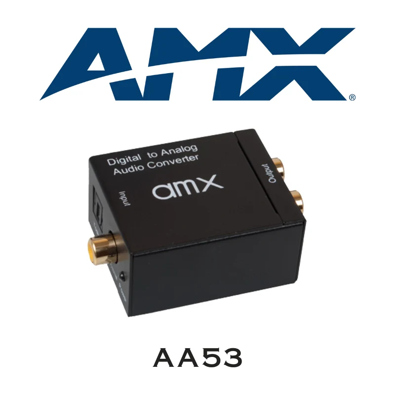 AMX AA53 - Convertisseur câble coaxial ou fibre optique à sortie RCA