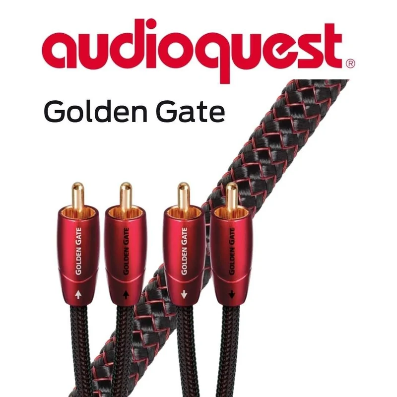 AudioQuest Golden Gate - Câbles analogiques RCA mâle à RCA (la paire)