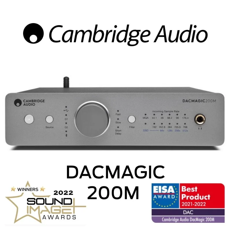 Cambridge Audio DacMagic 200M - DAC puissant 32 bits/768kHz doté d'une amplification de casque