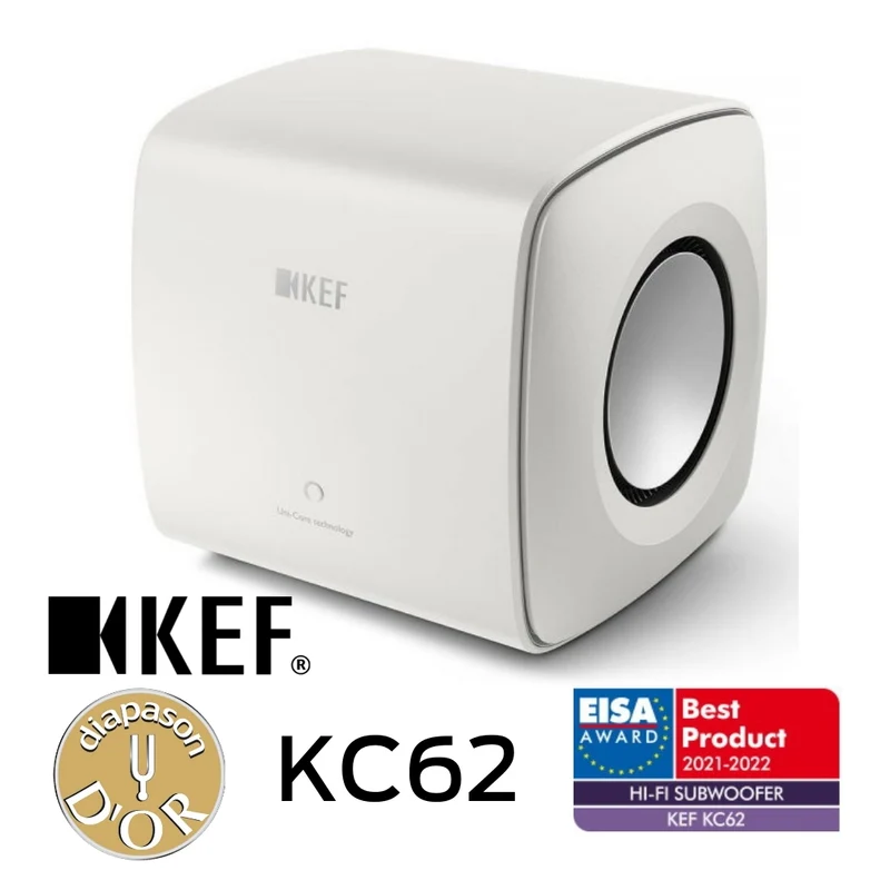 KEF KC62 - Caissons de basses avec 2 haut-parleurs de graves de 6.5'' et 2x500W RMS