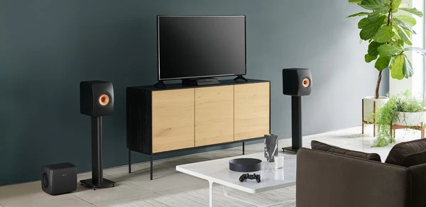 KEF KC62 - Caissons de basses avec 2 haut-parleurs de graves de 6.5'' et 2x500W RMS