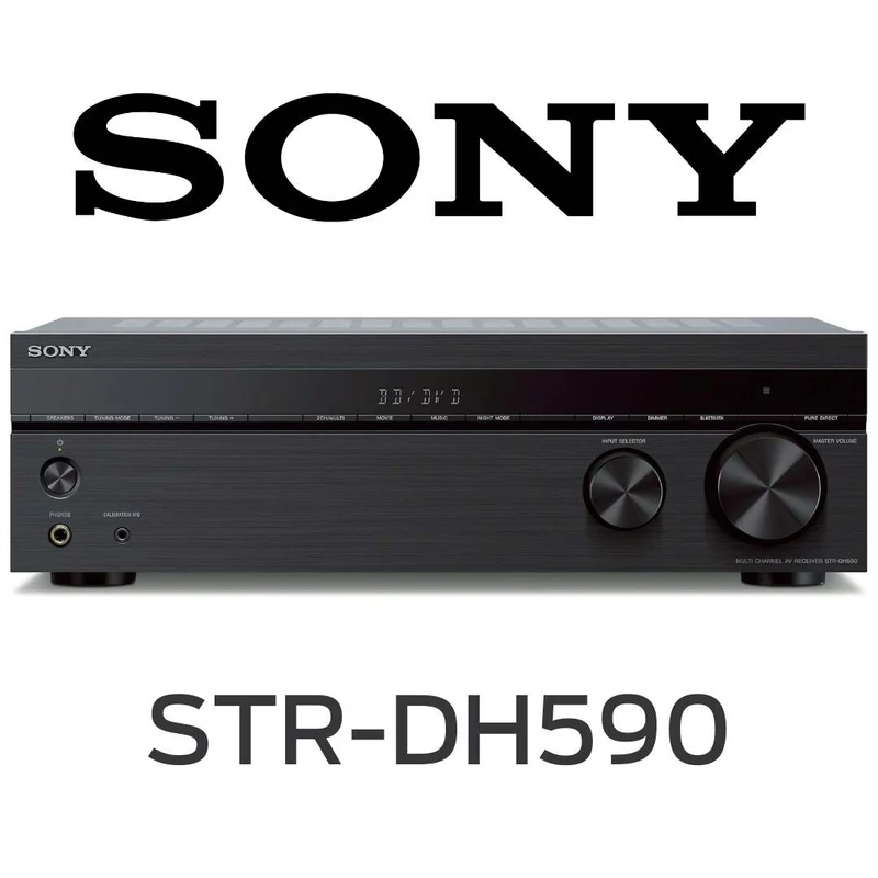 Sony STRDH590 - Récepteur cinéma maison 5.2, 140Watts, 5 canaux amplifiés