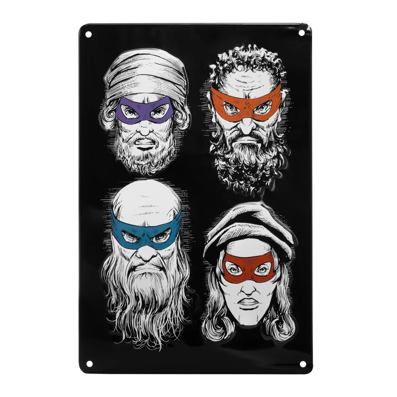 Plaque en métal Teenage Mutant Ninja Artists