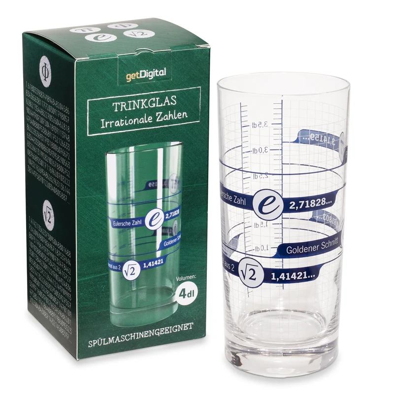 Chiffres irrationnels Verre à boire
