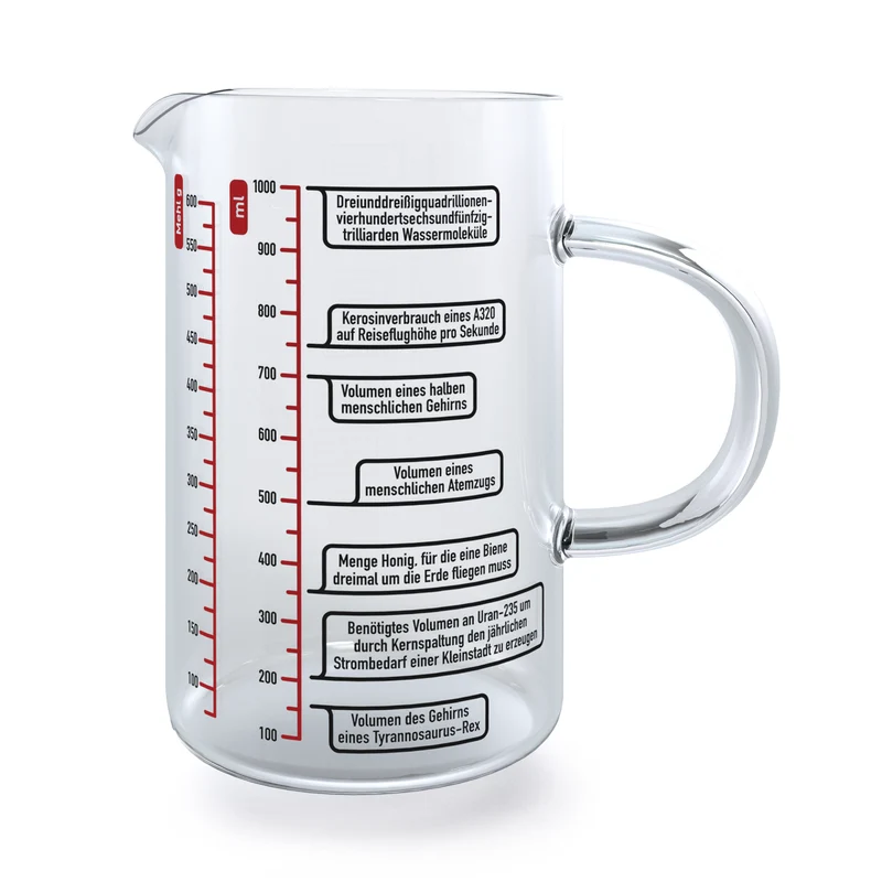 Gobelet doseur Science en verre
