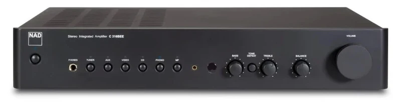 NAD C316BEE V2 - Amplificateur intégré 40W/C, entrée Phono